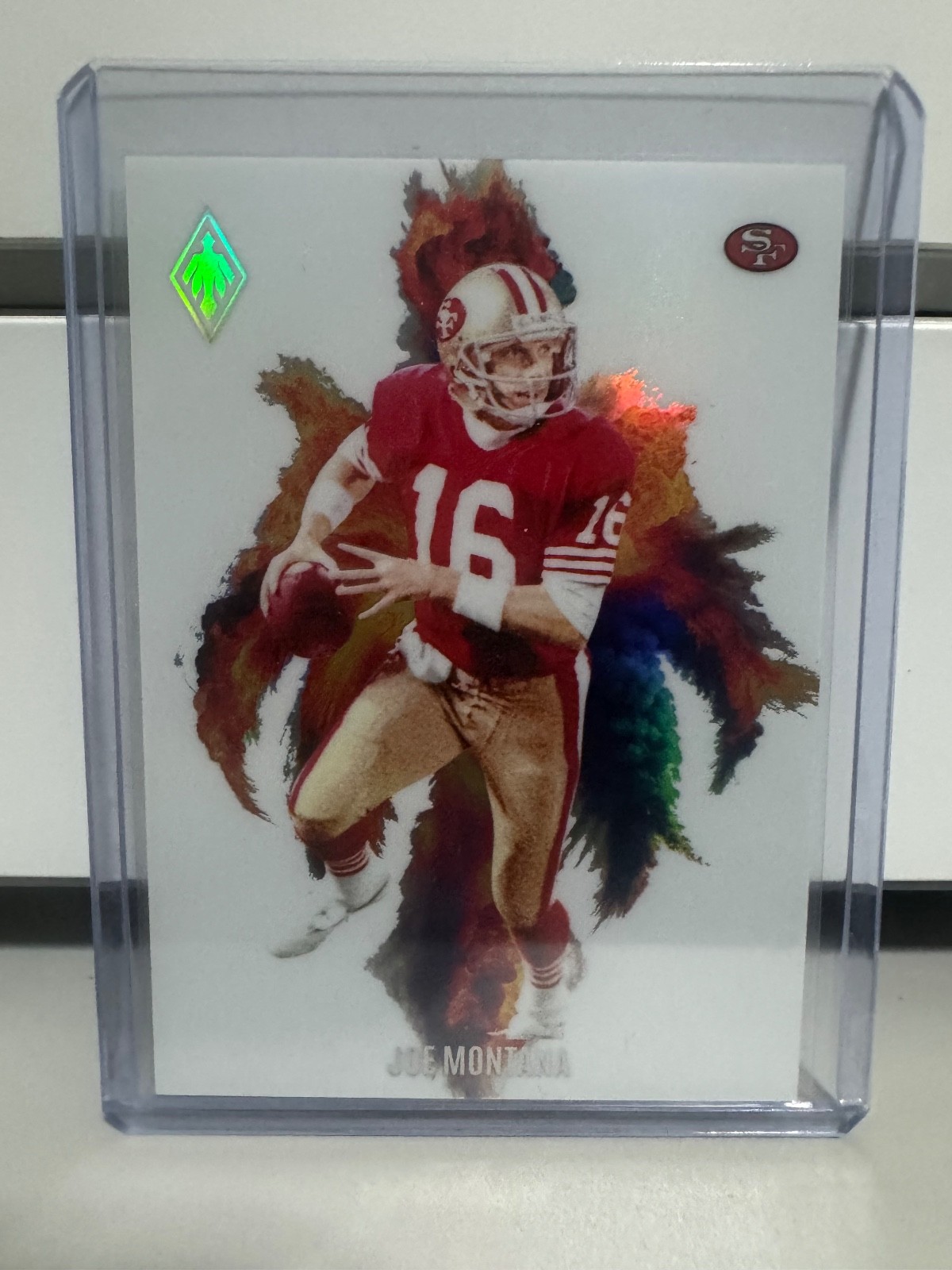 2024 Panini Phoenix Joe Montana Color Blast SSP San Francisco 49ers CB-JMA