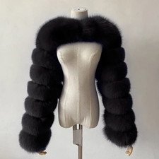 Luxury Faux Fur Shawl Wrap Jacket Women Soft Winter Coat Shrug Bolero