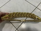 Vintage Metallic Braided Belt Pair Gold & Silver Tones Chunky Woven Y2K Size S/M — photo 8