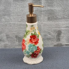 The Pioneer Woman Vintage Floral Soap Dispenser-Pump Dispenser SCRATCHES