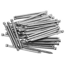 80pcs Finishing Nails 50mm Hand-Drive Hardware Carbon Steel Lost Head Nails