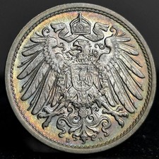 1911 *Beautifully Toned*  115 Year Old *Uncirculated* 10 Pfennig German Coin