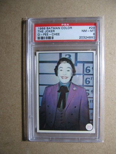1966 OPC Batman Bat Laffs #29 The Joker — PSA 8