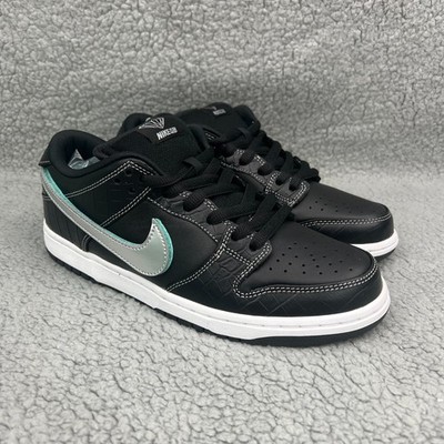 Nike SB Dunk Low Diamond Supply Co Mens 9 Shoes Black Tiffany Pro 2018 Sneaker 2