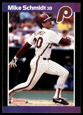 Mike Schmidt 1989 Donruss #193 Philadelphia Phillies FREE SHIPPING AutographDen