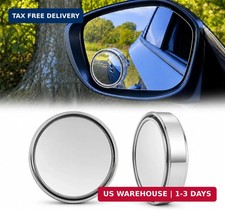 2 Round Universal Car Blind Spot Mirror 360 Wide Angle For Car Suv Trucks