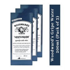 Woodwards Gripe Water 200ml Pack of 3 for Baby Indigestion Stomach Pain Infant