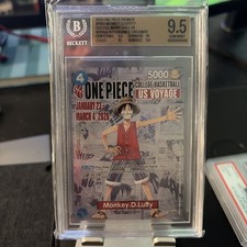 Monkey.D.Luffy (055) (College Basketball US Voyage) P-055 One Piece Promo BGS 10