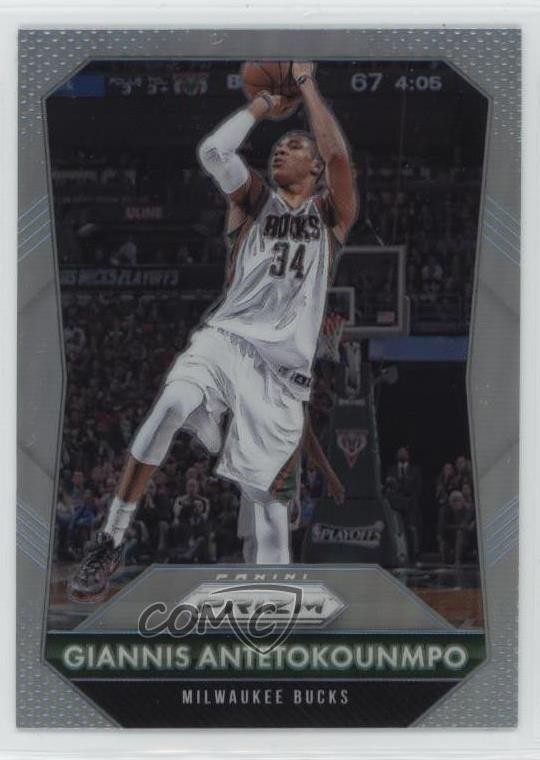 2015-16 Panini Prizm Silver Prizm Giannis Antetokounmpo #144 0o3b
