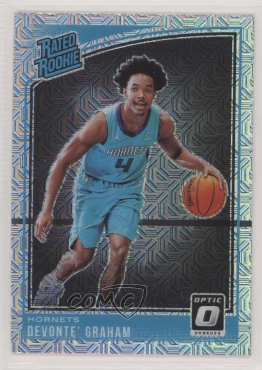 2018 Panini Donruss Optic Rated Choice Prizm Devonte' Graham #189 Rookie RC 0e3