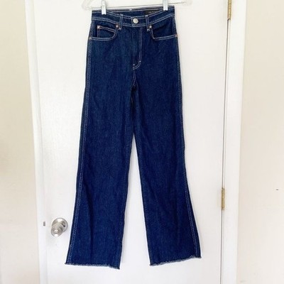 NEW Rag & Bone High Rise Dark Wash Derby Jeans Size 24