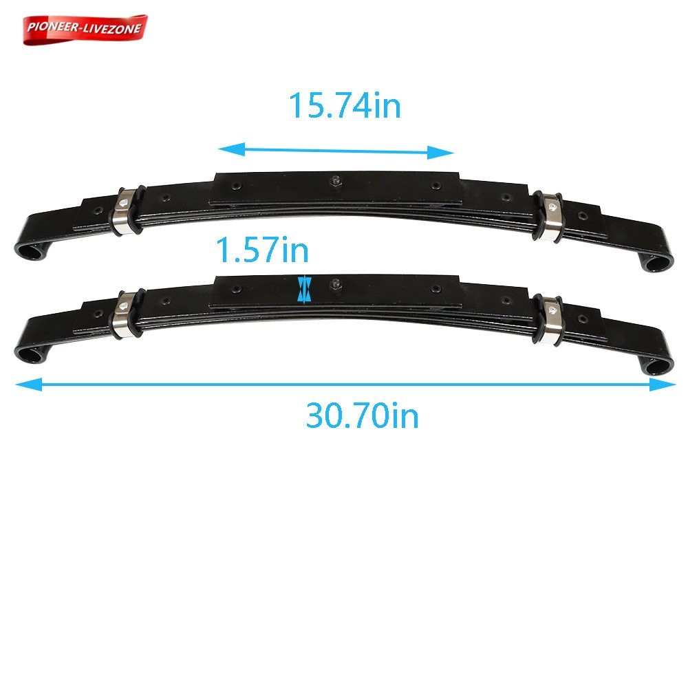 (Set of 2) Heavy Duty Rear 4 Leaf Spring For EZGO TXT 1995-up Golf Cart 72618G01