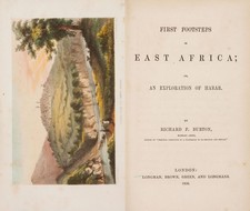 Richard Burton / Richard F Burton First Footsteps in East Africa London 1856 1st