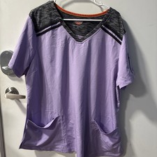 Digital Lavender Dickies Scrubs Dynamix V Neck Top DK740 DGLV