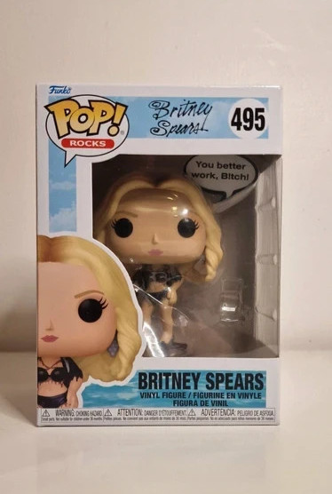 Funko Pop Britney Spears #495 - Work B!tch - NEW - IN STOCK - Protector Inc