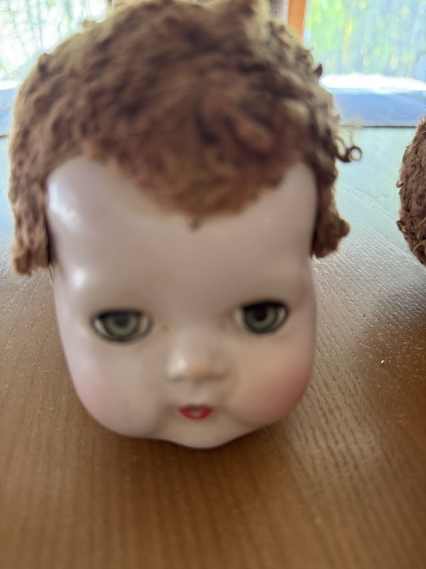Vintage 1950’s American Character Tiny Tears Doll Heads, Body Parts, Caracul