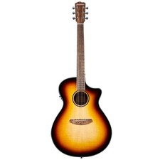 Breedlove Discovery Concerto Acoustic Electric Solid Top Guitar, Edgeburst