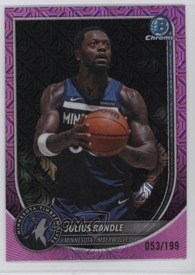 2025 Bowman Chrome Mega Box Pink Mojo Refractor /199 Julius Randle #BCV-183 6q5