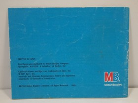 California Games (Nintendo | NES) Aut&eacute;ntico SOLO MANUAL