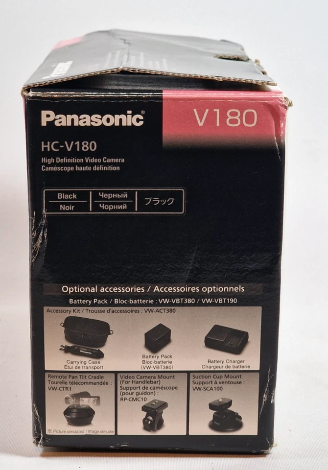 📹 Panasonic HC-V180EG-K Full HD Camcorder Neu & OVP geöffnet – Zoom 90x HDMI 📹 - Bild 3 von 4