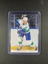 Elias Pettersson Young Guns #223 Rookie Card YG - 2025-26 Upper Deck Series 1 RC. rookie card picture
