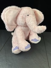 Russ Berrie Baby Ella Pink Elephant Rattle 10" Plush Stuffed Animal Toy