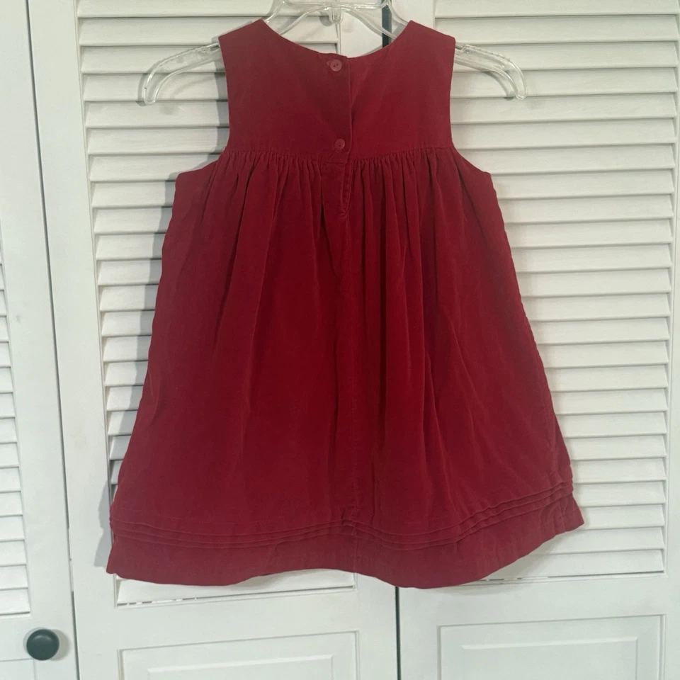 Vestido Samara Niña Fiesta Navidad Bordado Flores Terciopelo Sensación Talla 5 Foto 4 de 4