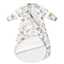 Baby Sleep Sack 3  6 Months, Cotton Sleep Sack with Detachable Long Sleeves, 1...