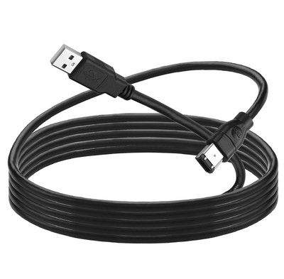 Firewire Cable Cord IEEE 1394 6 Pin Male to USB 2.0 a Male Adaptor Convertor Cab
