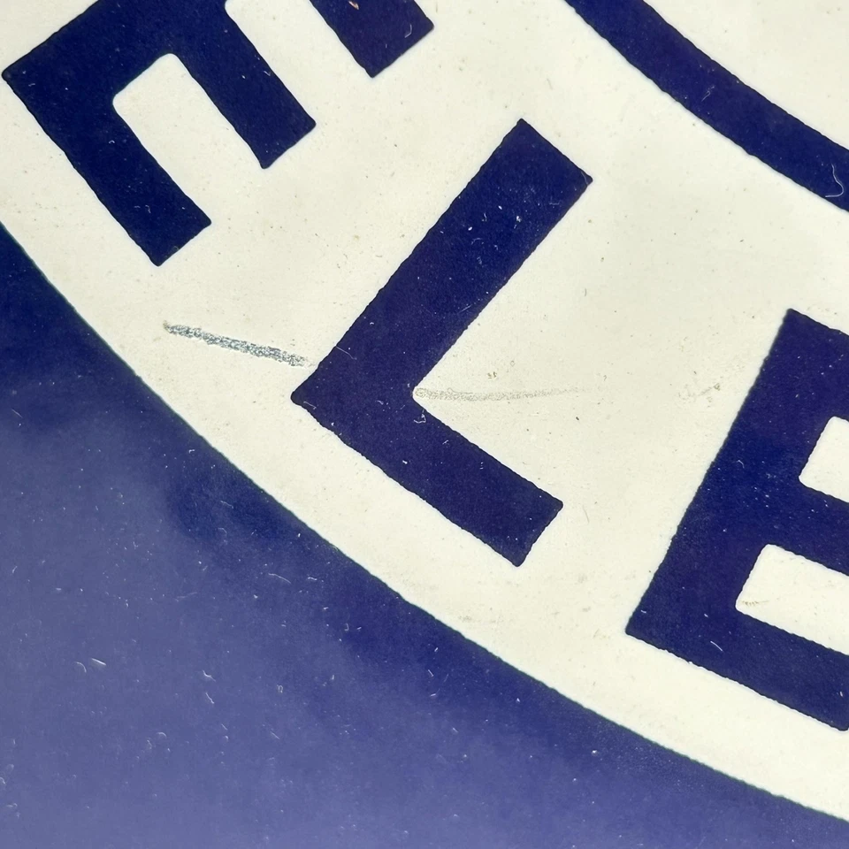 Винтажный общественный телефон звонок системы знак фарфора синий белый двусторонний - Изображение 4 из 4