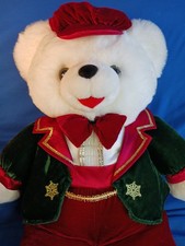 RARE VINTAGE 1998 SNOWFLAKE TEDDY BEAR. CHRISTMAS Plush 23".