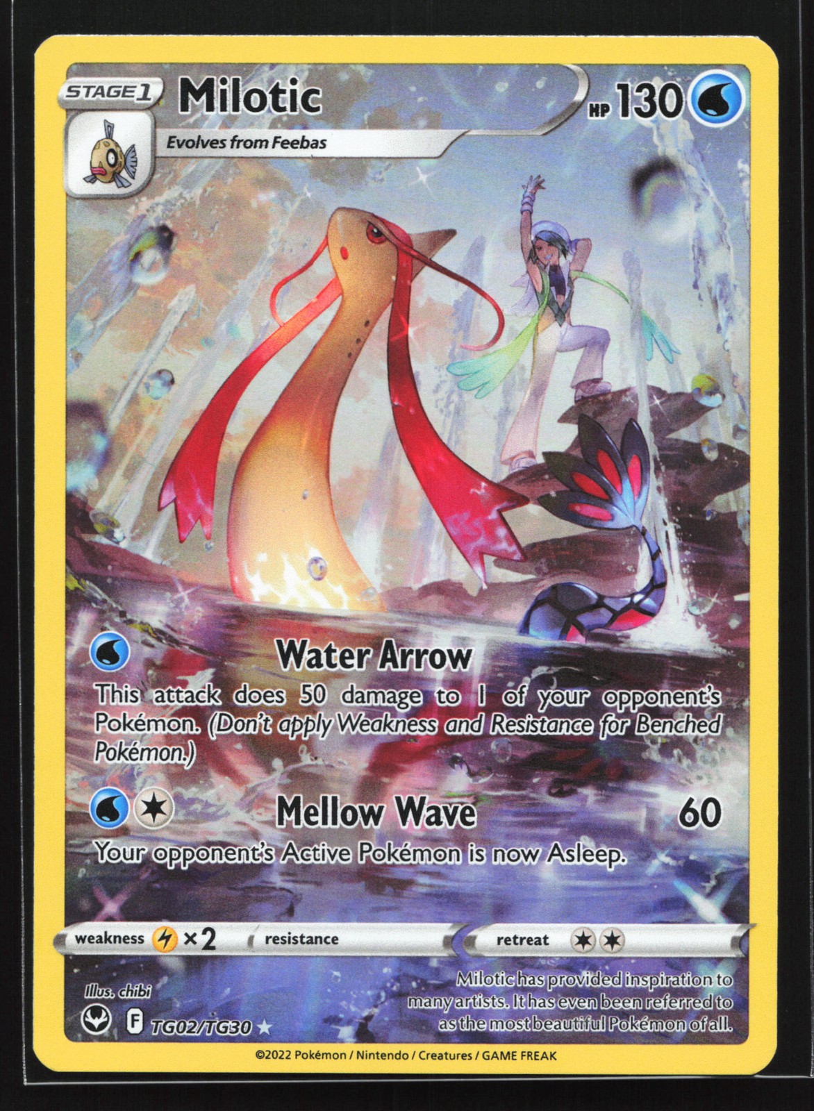 Milotic TG02/TG30 SWSH12: Silver Tempest Trainer Gallery Ultra Rare Pokemon Card