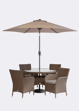 Image of 2.5m parasol for a garden patio table.