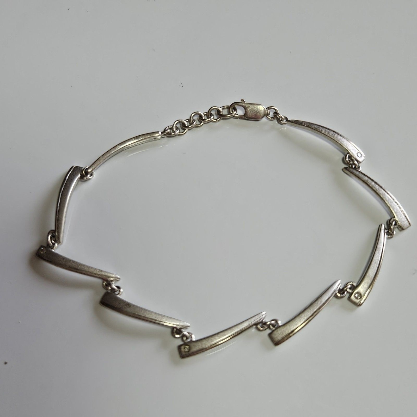 Sterling Silver Diamond Accent Rectangular Bracel… - image 13