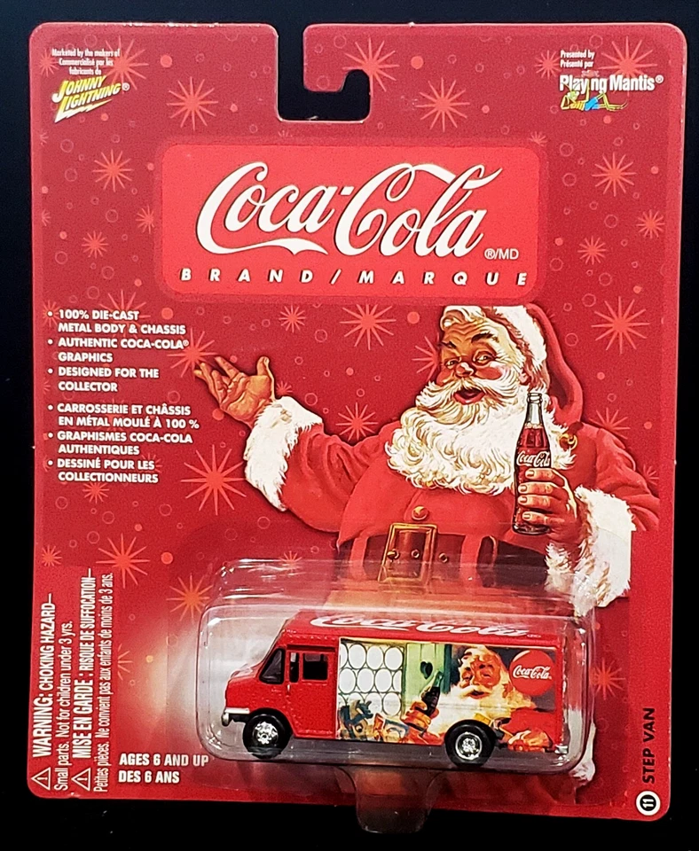 Johnny Lightning GMC Delivery Step Van Dually Coca Cola Santa Christmas Car wRRs - Image 2 of 2