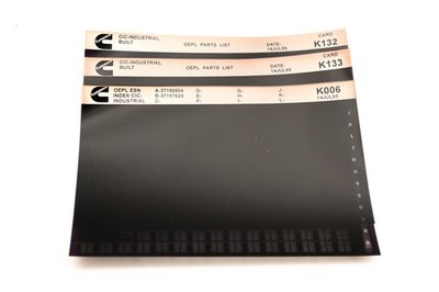 1995 CIC Industrial OEPL Parts List & ESN Index Lot of 3 Microfiche