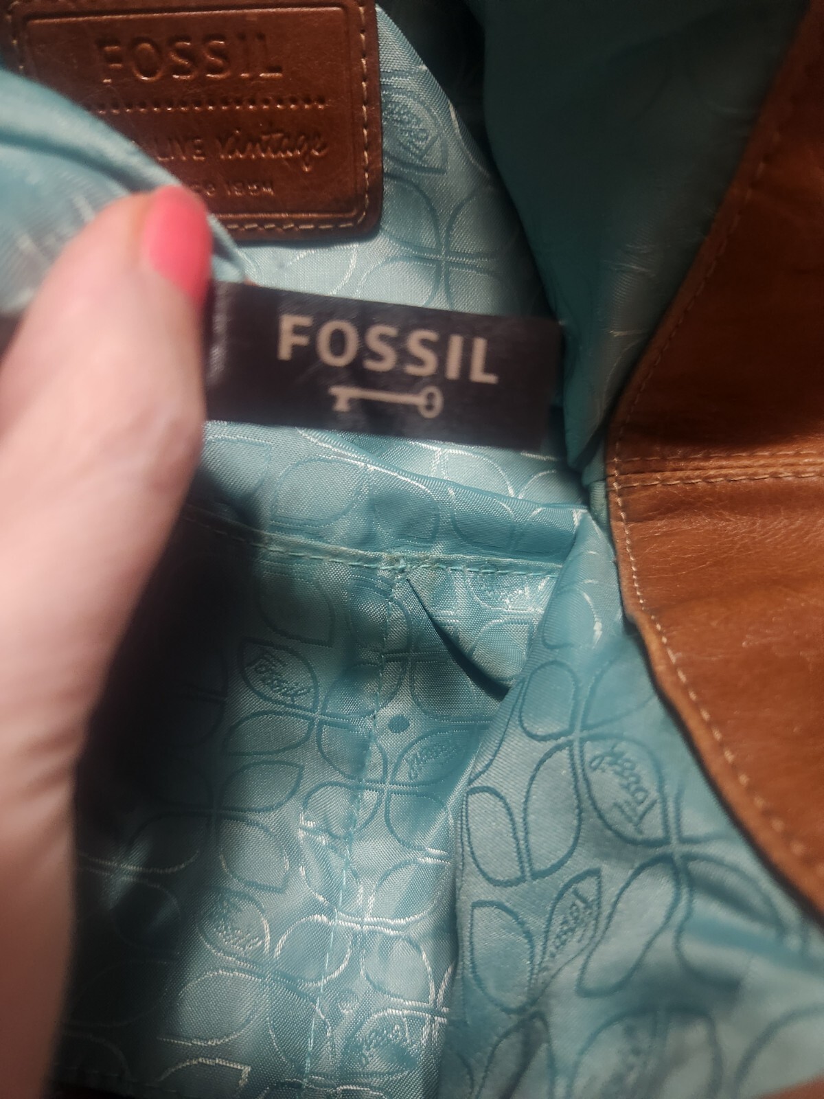 Fossil Fabric Multi Pattern Purse Multi Color - image 12