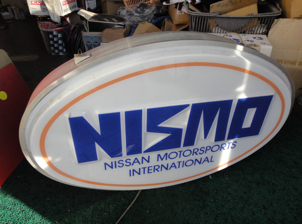 Old style NISMO electric sign panel LED replaced JDM Nissan GT-R