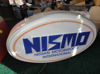 Old style NISMO electric sign panel LED replaced JDM Nissan GT-R