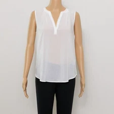 Velvet by Graham & Spencer Peachy Sleeveless Top White Size XL 3848