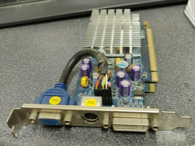 Point of View GeForce 6200TC 64MB PCIe Video Card VGA150714 TV/DVI Support 256MB