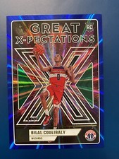 2023-24 Donruss Bilal Coulibaly Great X-pectations Blue Green Holo Laser /35 RC