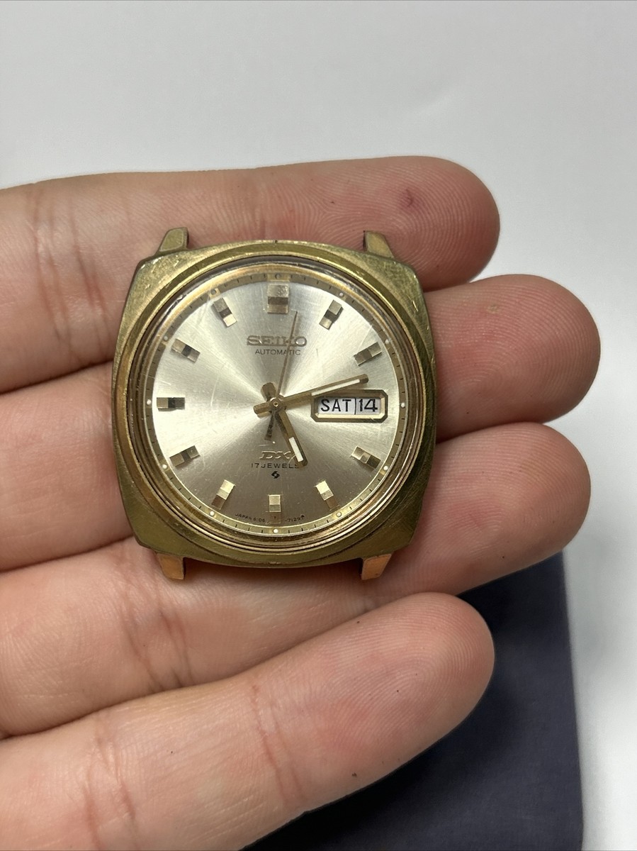 Vintage Seiko DX Automatic 6106-7097 17j Day Date Watch- Runs! | eBay