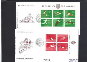 SAN MARINO-COVERS-MIXED PERIODS-SELECTION OF 27-SETS-F-VF-#100