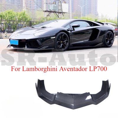 Real Carbon Fiber Front Bumper Diffuser Lip Fits For Lamborghini Aventador LP700