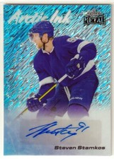 2024 Leaf Metal Hockey Legends Artic Ink Shimmer Silver- Steven Stamkos AUTO /10