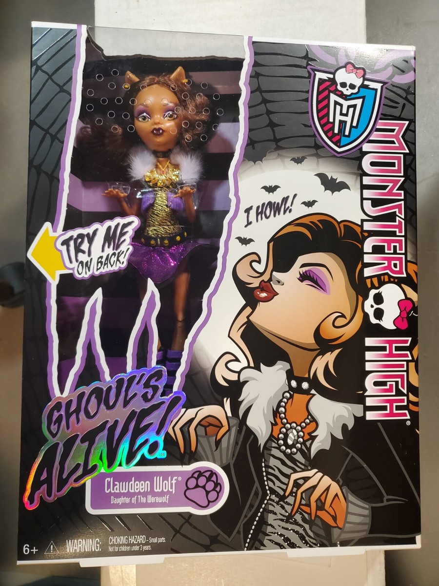 Monster High Doll Ghouls Alive CLAWDEEN WOLF~2012~Retired