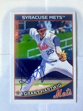 Grant Hartwig 2023 Syracuse NY Mets SIGNED Team Set Choice in person autograph