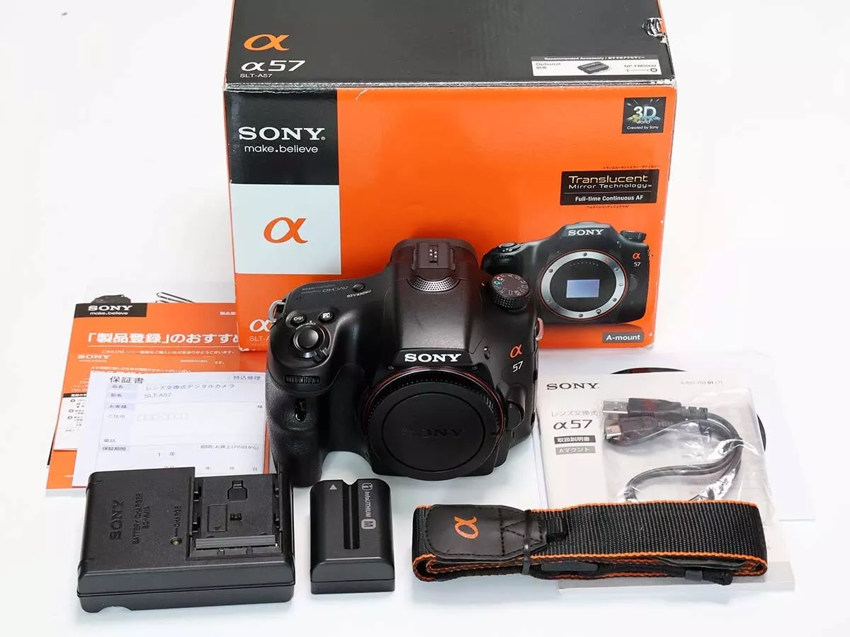Sony Digital SLR Camera Alpha α57 Body SLT-A57 Black Excellent from Japan F/S