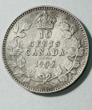 1902 CANADA 10 Cents Silver Edward VII (FC-204)